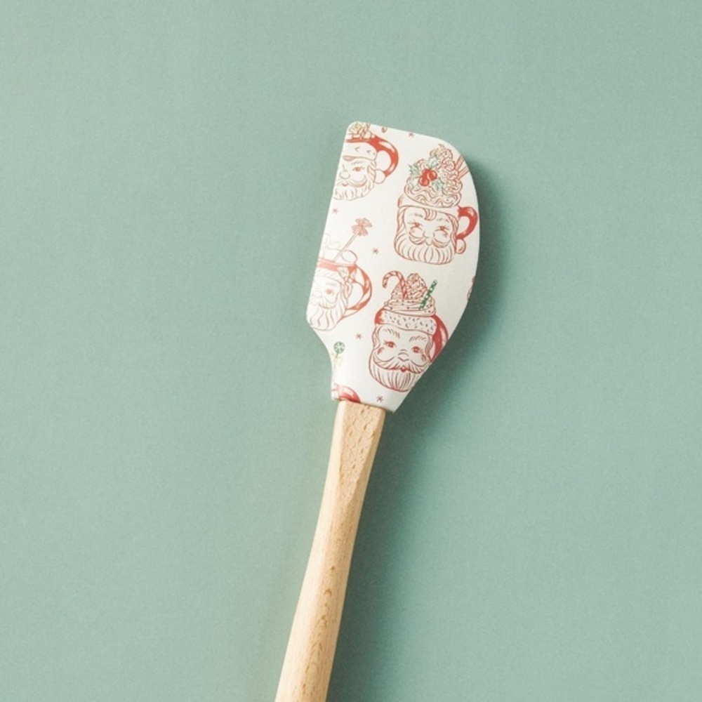 Anthropologie Louise Pretzel Silicone Christmas Spatula
